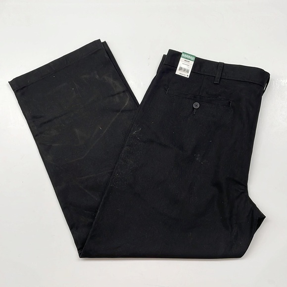 NEW George black flat front pants - Picture 1 of 7
